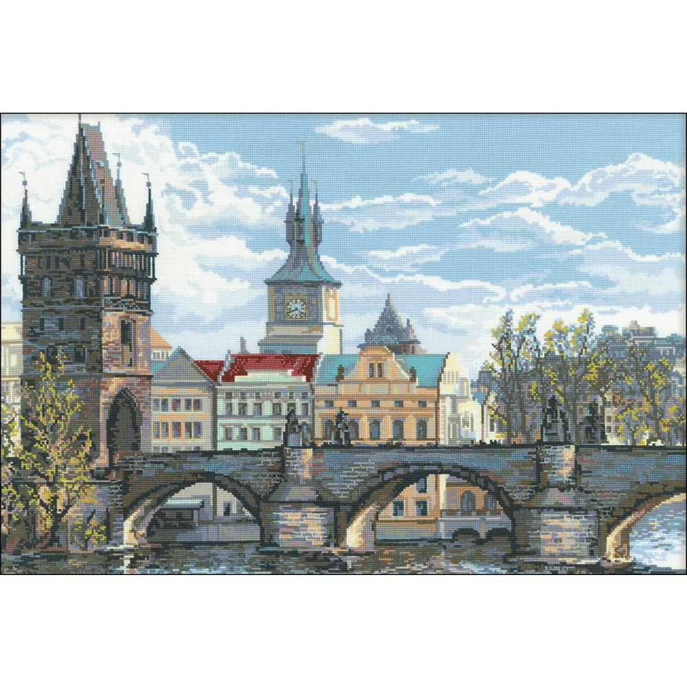 Charles Bridge Prague (14 Count) Counted Cross Stitch Kit